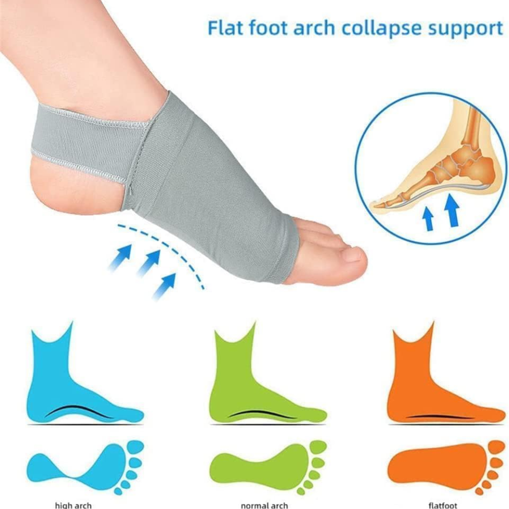Cotton Flat Foot Arch Support For Men & Women