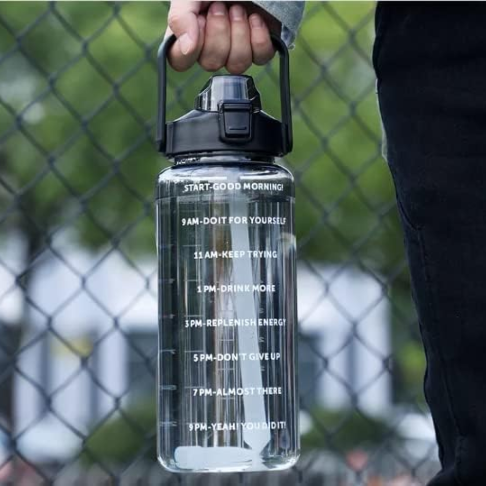 Transparent Motivational Timer Bottle set of 3