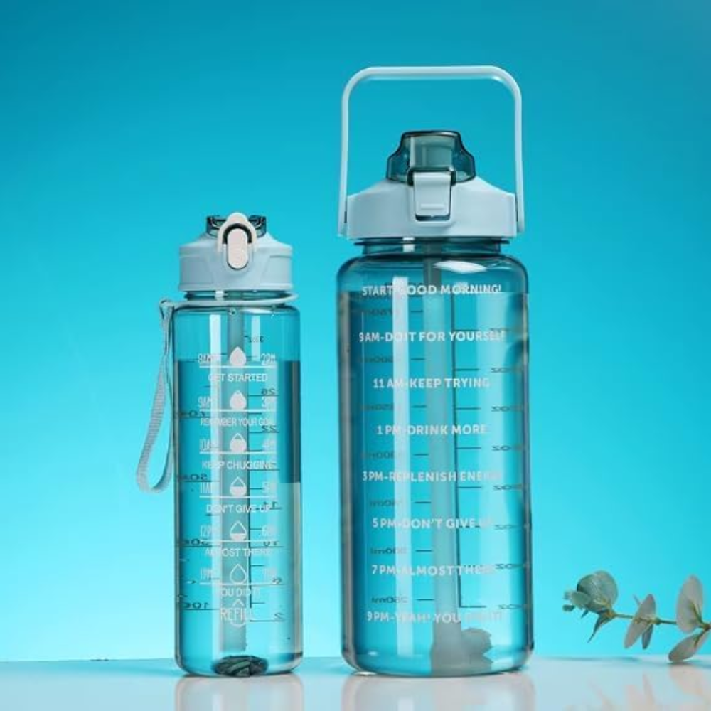 Transparent Motivational Timer Bottle set of 3