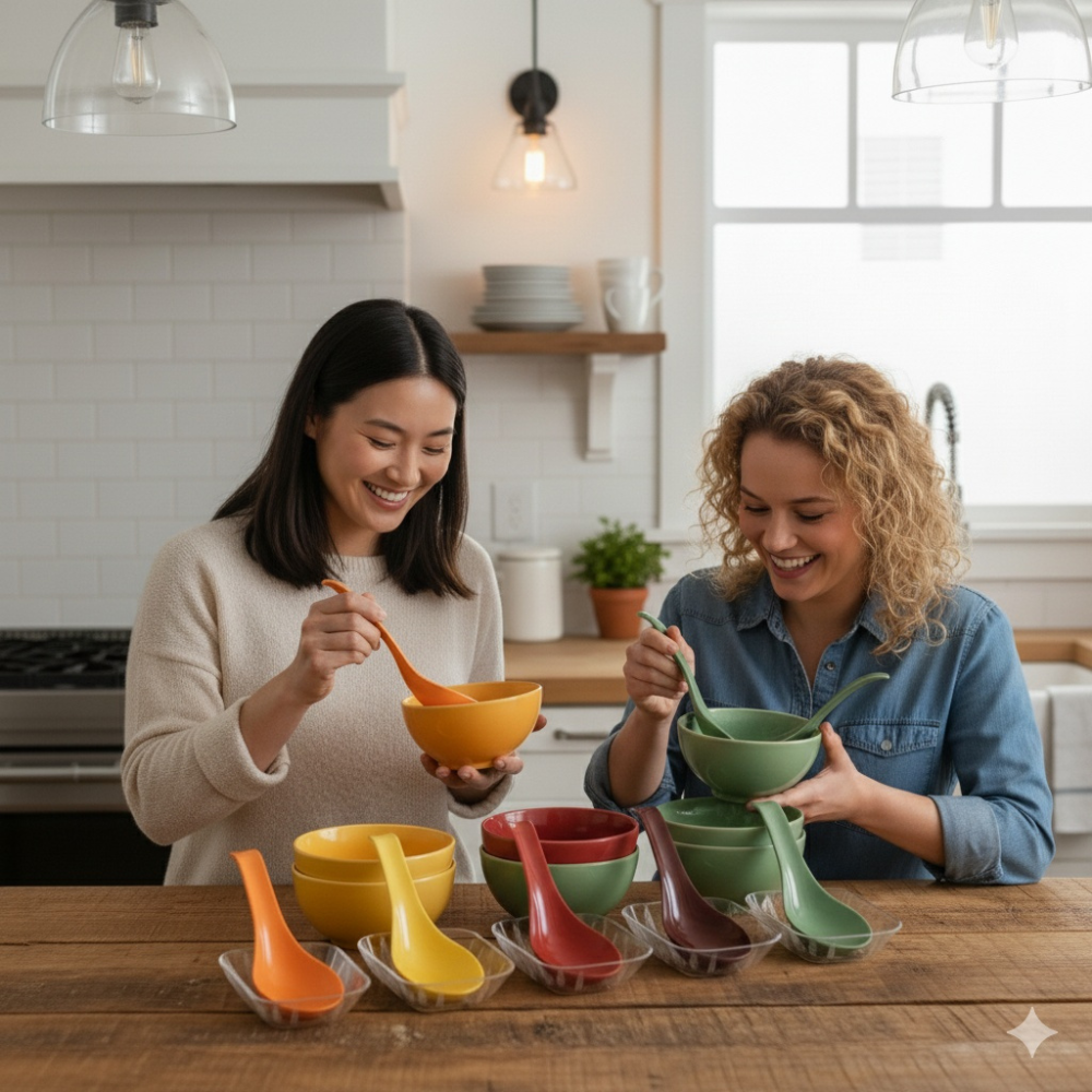 Plastic Serving Spoon Set of 3