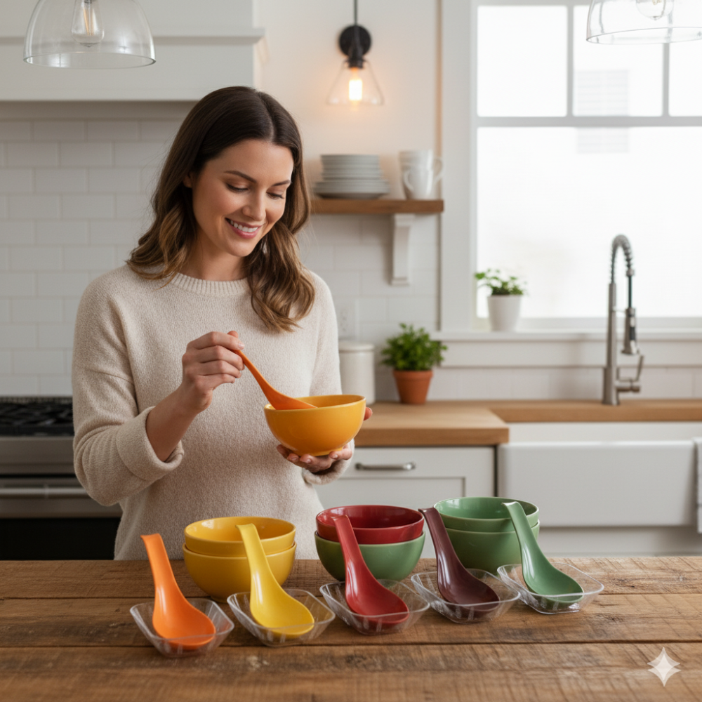 Plastic Serving Spoon Set of 3